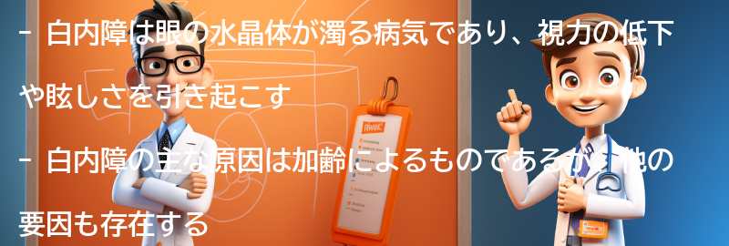 白内障とは何か？の要点まとめ