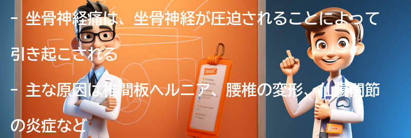 坐骨神経痛の主な原因とは？の要点まとめ