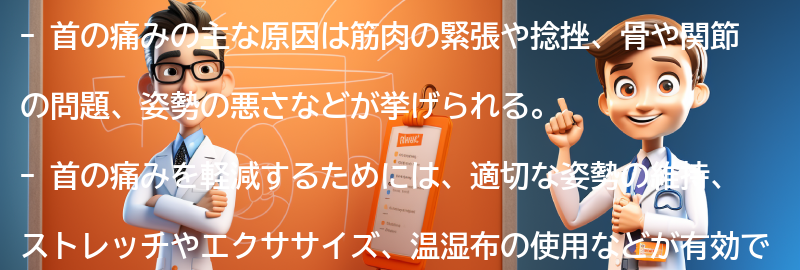 首が痛い原因とは？の要点まとめ