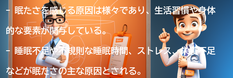 眠たさを感じる原因とは？の要点まとめ