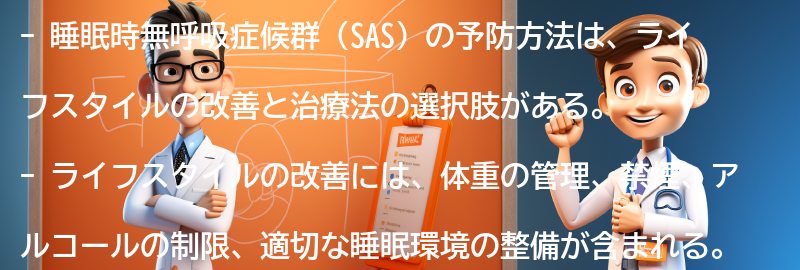 睡眠時無呼吸症候群の予防方法とは？の要点まとめ