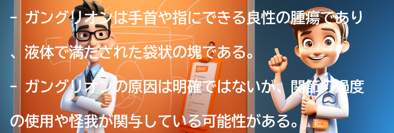 ガングリオンに関する最新の研究と治療法の進歩の要点まとめ