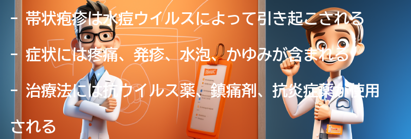 帯状疱疹に関するよくある質問と回答の要点まとめ