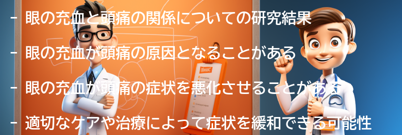 眼の充血と頭痛の関係についての研究結果の要点まとめ