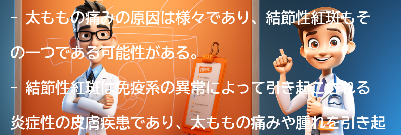 太ももの痛みの原因とは？の要点まとめ