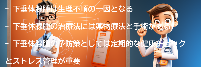 下垂体腺腫の治療法と予防策の要点まとめ