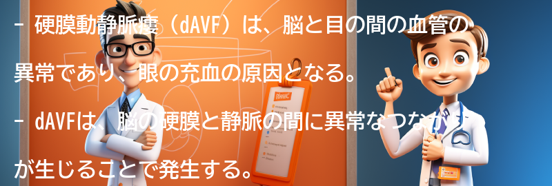 硬膜動静脈瘻（dAVF）とは何ですか？の要点まとめ