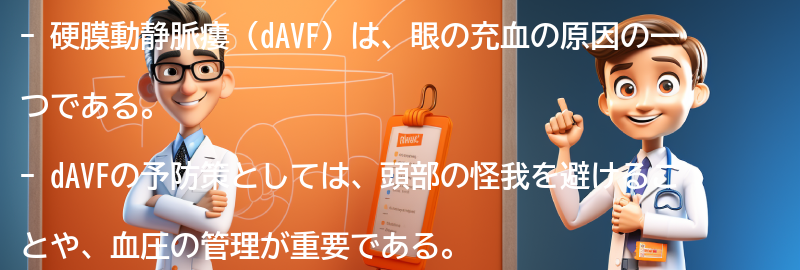 硬膜動静脈瘻（dAVF）の予防策と注意点の要点まとめ