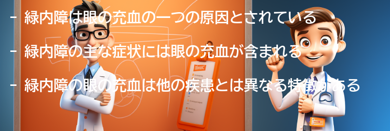 緑内障の主な症状と眼の充血の関係の要点まとめ