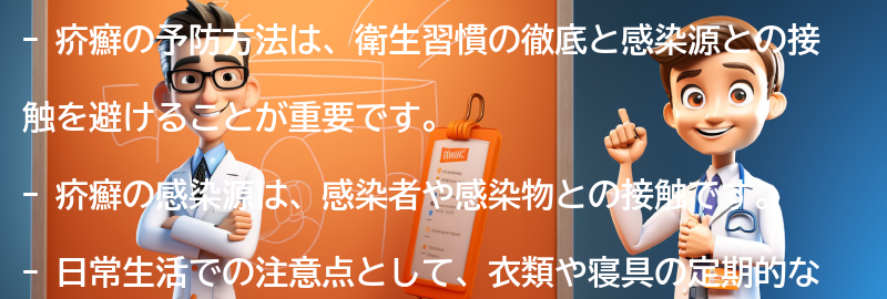 疥癬の予防方法と日常生活での注意点の要点まとめ