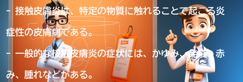 一般的な接触皮膚炎の症状とは？の要点まとめ