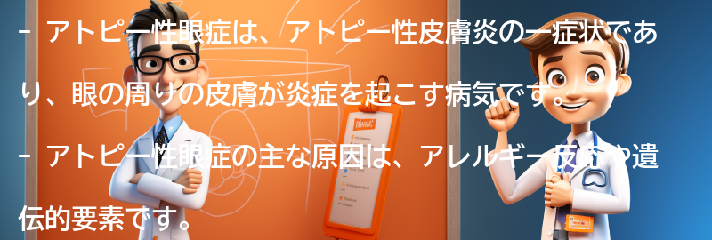 アトピー性眼症とは何ですか？の要点まとめ