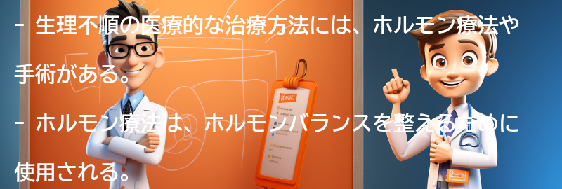 医療的な治療方法とは？の要点まとめ