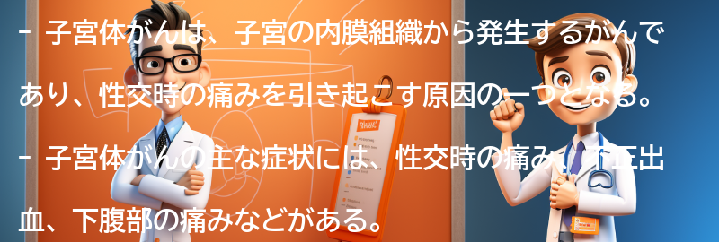 子宮体がんの症状とは？の要点まとめ