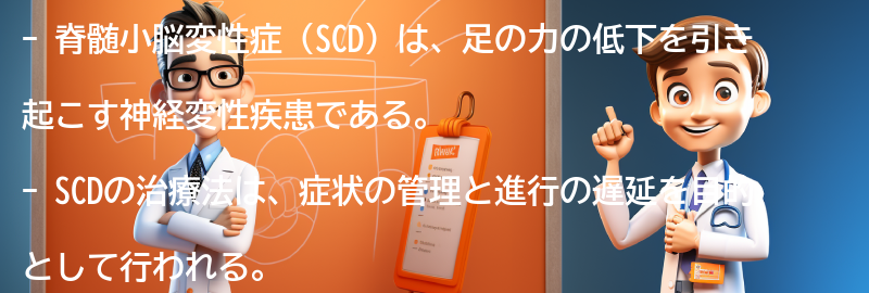 脊髄小脳変性症（SCD）の治療法と予防策の要点まとめ