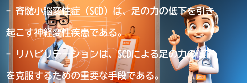 脊髄小脳変性症（SCD）を克服するためのリハビリテーション方法の要点まとめ