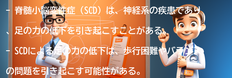 脊髄小脳変性症（SCD）についてのよくある質問と回答の要点まとめ