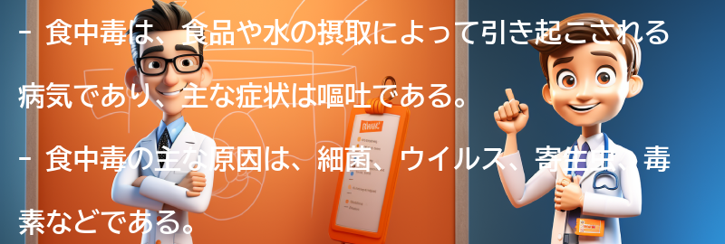 食中毒とは何か？の要点まとめ