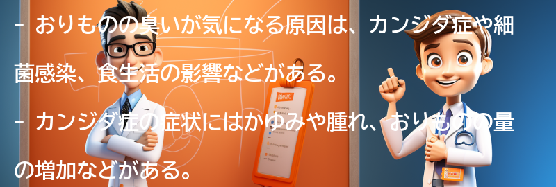 おりものの臭いが気になる原因とは？の要点まとめ