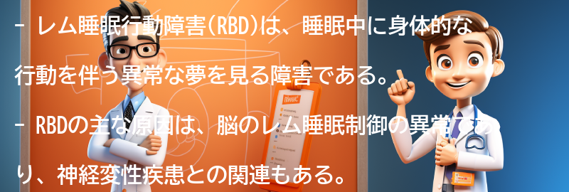 レム睡眠行動障害(RBD)とは？の要点まとめ