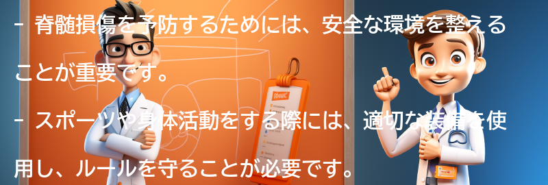 脊髄損傷を予防するための注意点の要点まとめ