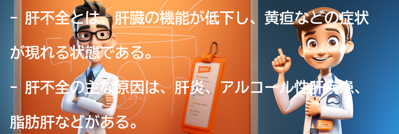 肝不全と黄疸に関するよくある質問と回答の要点まとめ