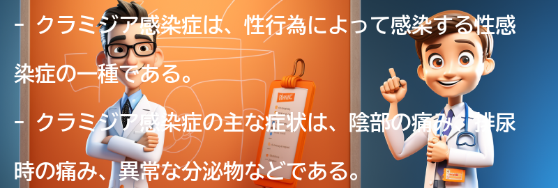 クラミジア感染症の症状とは？の要点まとめ