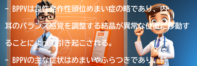 BPPVに関するよくある質問と回答の要点まとめ