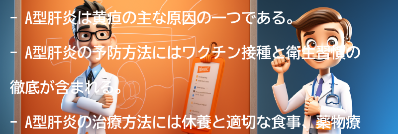 A型肝炎の予防と治療方法の要点まとめ