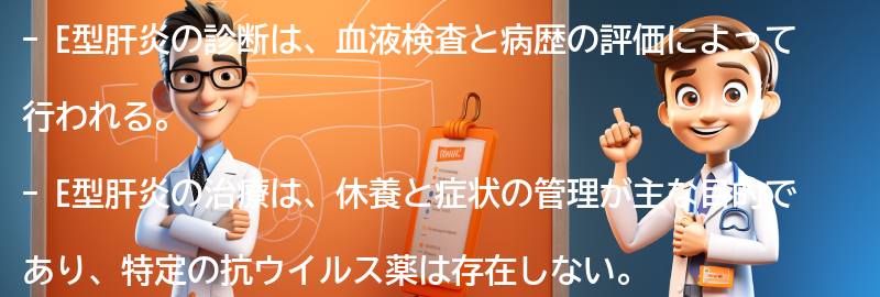 E型肝炎の診断と治療方法の要点まとめ