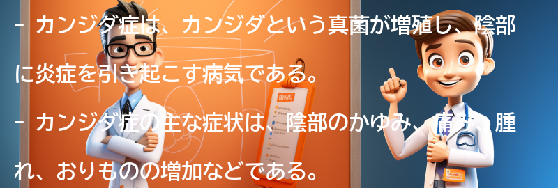 カンジダ症の症状とは？の要点まとめ