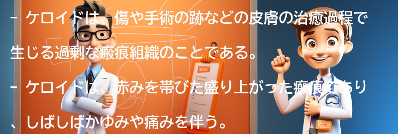 ケロイドの症状と特徴の要点まとめ