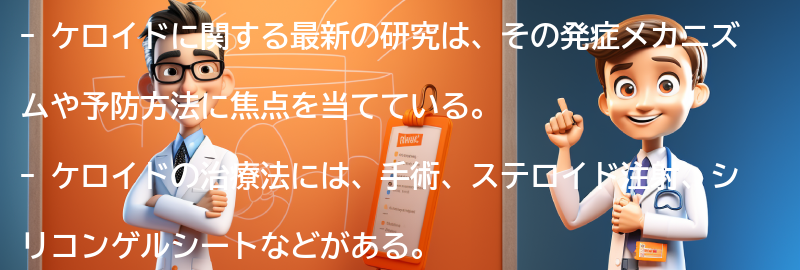 ケロイドに関する最新の研究とトレンドの要点まとめ