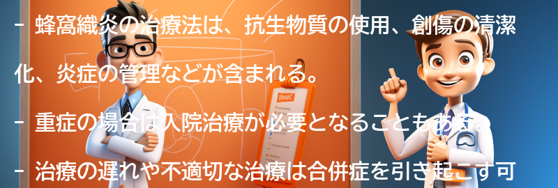 蜂窩織炎の治療法とは？の要点まとめ