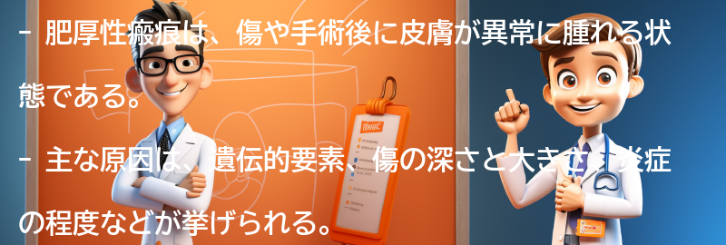 肥厚性瘢痕の主な原因とリスク要因の要点まとめ