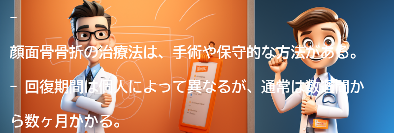 顔面骨骨折の治療法と回復期間の要点まとめ