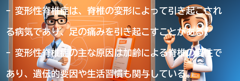 変形性脊椎症とは何ですか？の要点まとめ