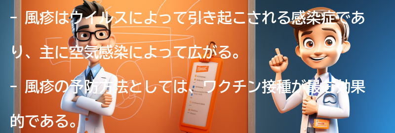 風疹の感染経路と予防方法の要点まとめ