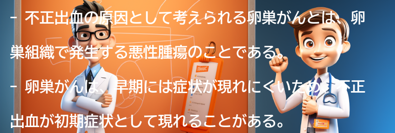 不正出血の原因として考えられる卵巣がんとは？の要点まとめ