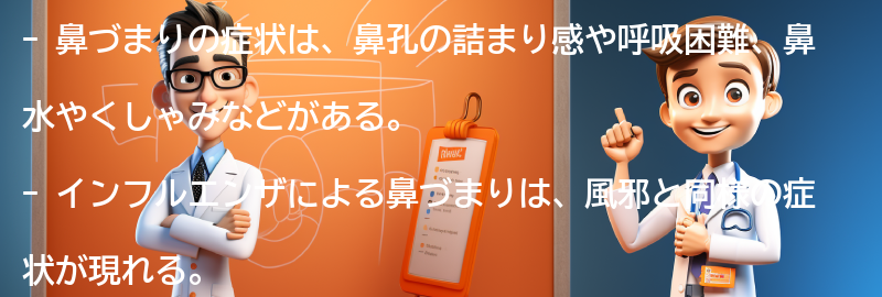 鼻づまりの症状とは？の要点まとめ