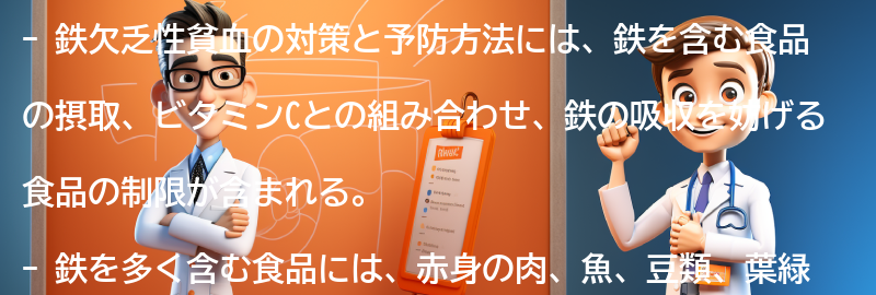 鉄欠乏性貧血の対策と予防方法の要点まとめ