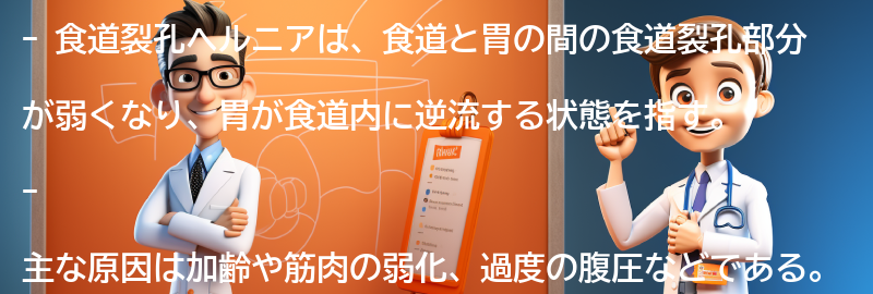 食道裂孔ヘルニアとは何ですか？の要点まとめ