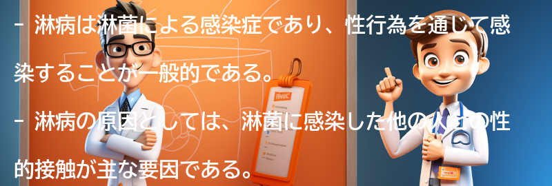 淋病の原因と感染経路についての要点まとめ