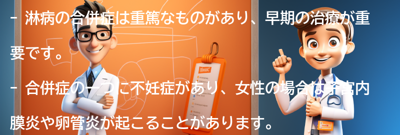 淋病の合併症と注意点の要点まとめ