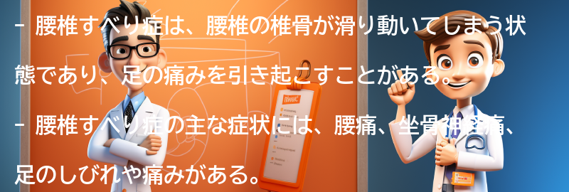 腰椎すべり症とは何ですか？の要点まとめ