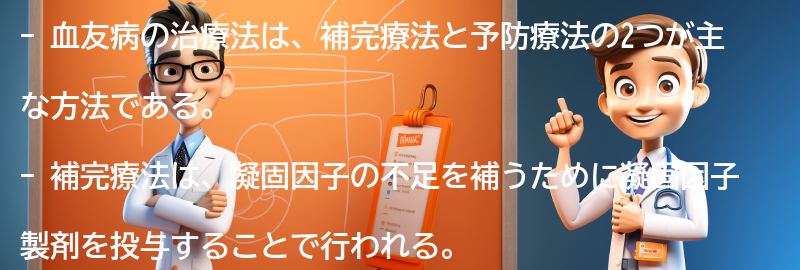 血友病の治療法と予防策の要点まとめ