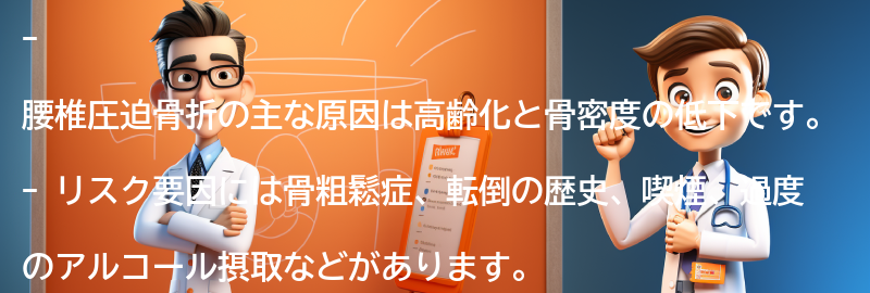 腰椎圧迫骨折の原因とリスク要因の要点まとめ