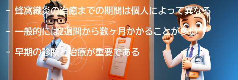 蜂窩織炎の治癒までの期間はどれくらいですか？の要点まとめ