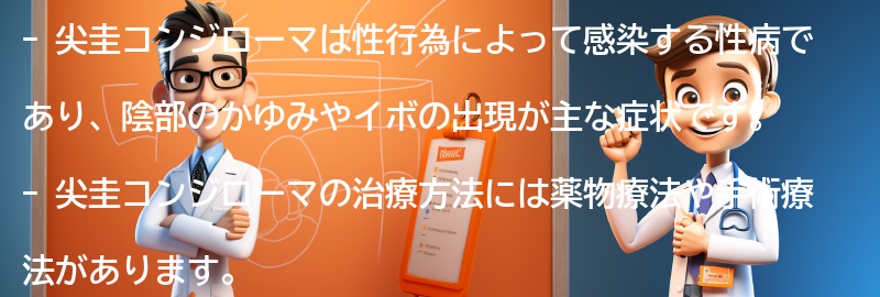 尖圭コンジローマに関するよくある質問と回答の要点まとめ