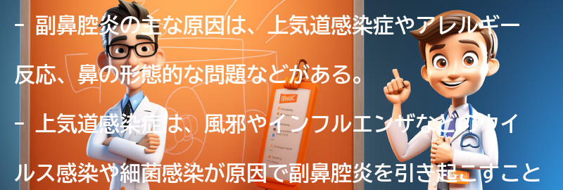 副鼻腔炎の主な原因とは？の要点まとめ